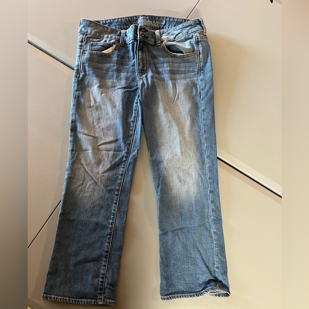 American eagle crop jeans- first more like a size 12